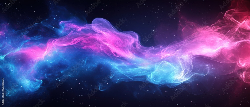 Vibrant pink and blue nebula clouds swirling in the vast expanse of space, a cosmic abstract background with twinkling stars Perfect for science fiction, fantasy, or astronomy projects Vibrant pink and blue nebula clouds swirling in the vast expanse of space, a cosmic abstract background with twinkling stars Perfect for science fiction, fantasy, or astronomy projects