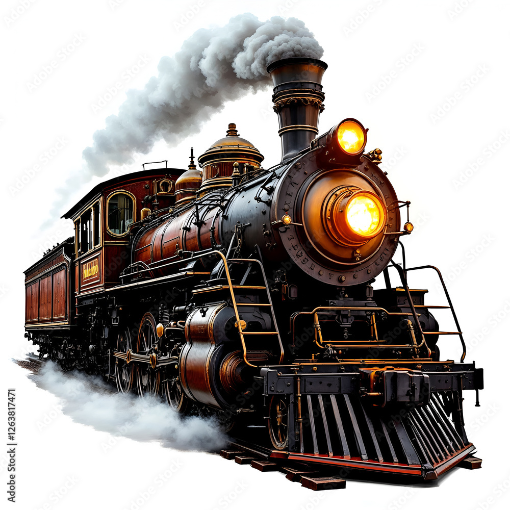 Naklejka premium Vintage Steam Train