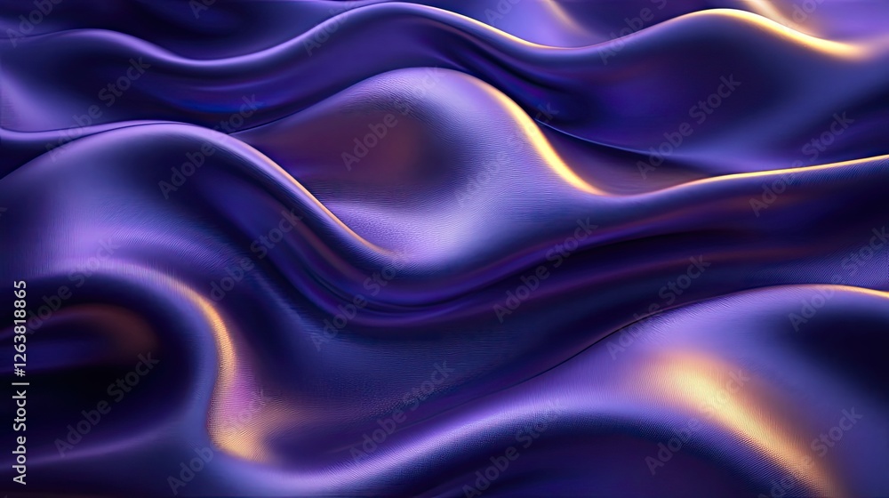 Obraz premium Purple silk fabric folds, dynamic texture, for background use
