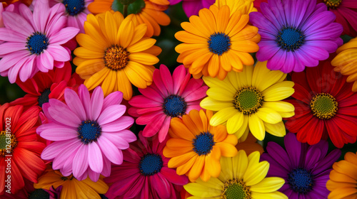 Wallpaper Mural Colorful Daisy Cascade of Joy Torontodigital.ca