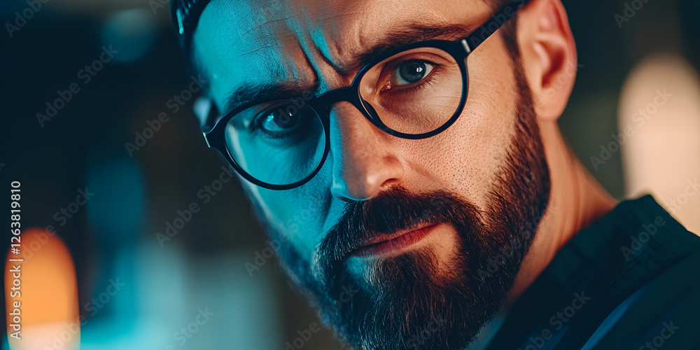 man with glasses man with glasses
