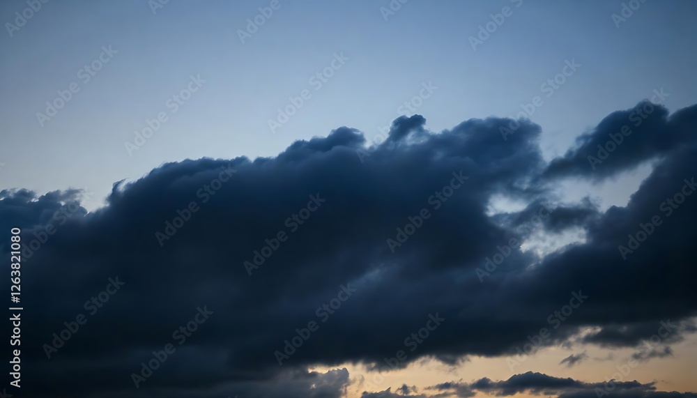 Nature photography aerial view of smooth sky with dark evening clouds Nature photography aerial view of smooth sky with dark evening clouds