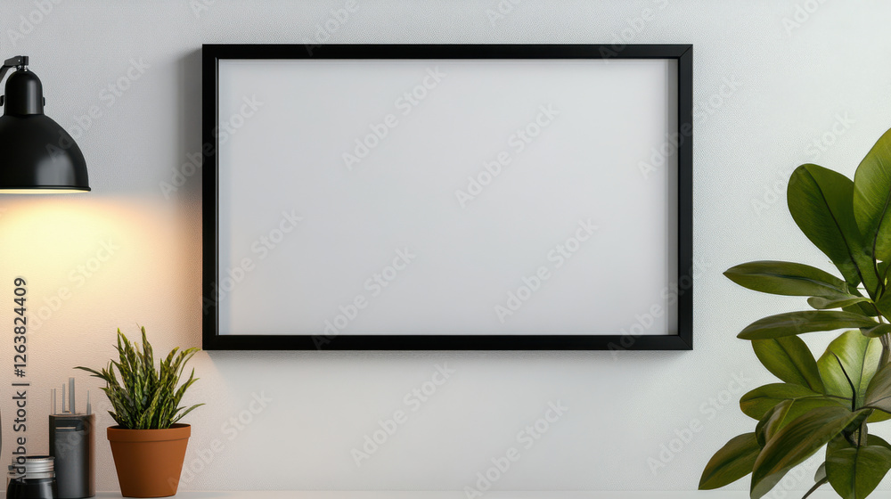 minimalist black frame with white blank space, perfect for decoration minimalist black frame with white blank space, perfect for decoration