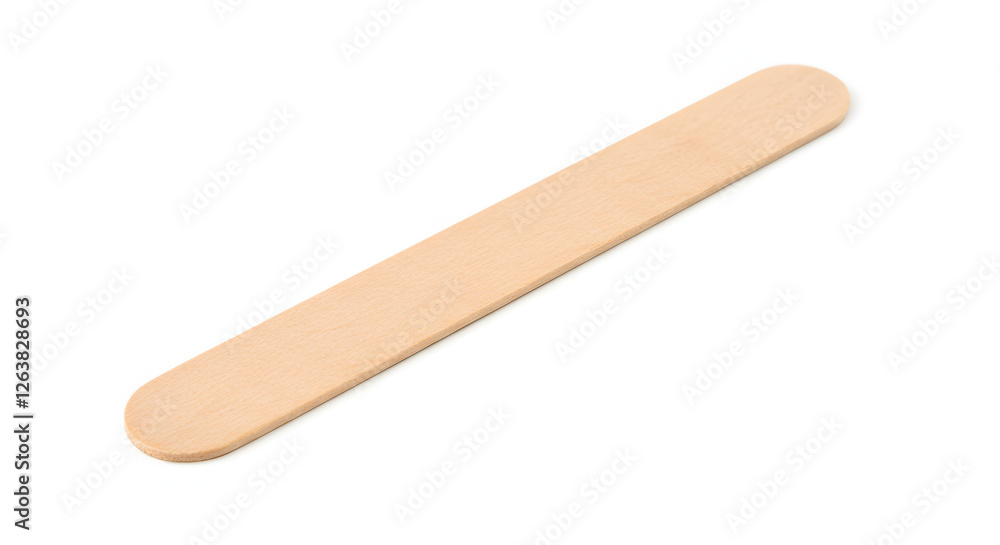 Medical Instrument: The essential wooden instrument used by a doctor to examine a patient's throat in a simple yet detailed view. Medical Instrument: The essential wooden instrument used by a doctor to examine a patient's throat in a simple yet detailed view.