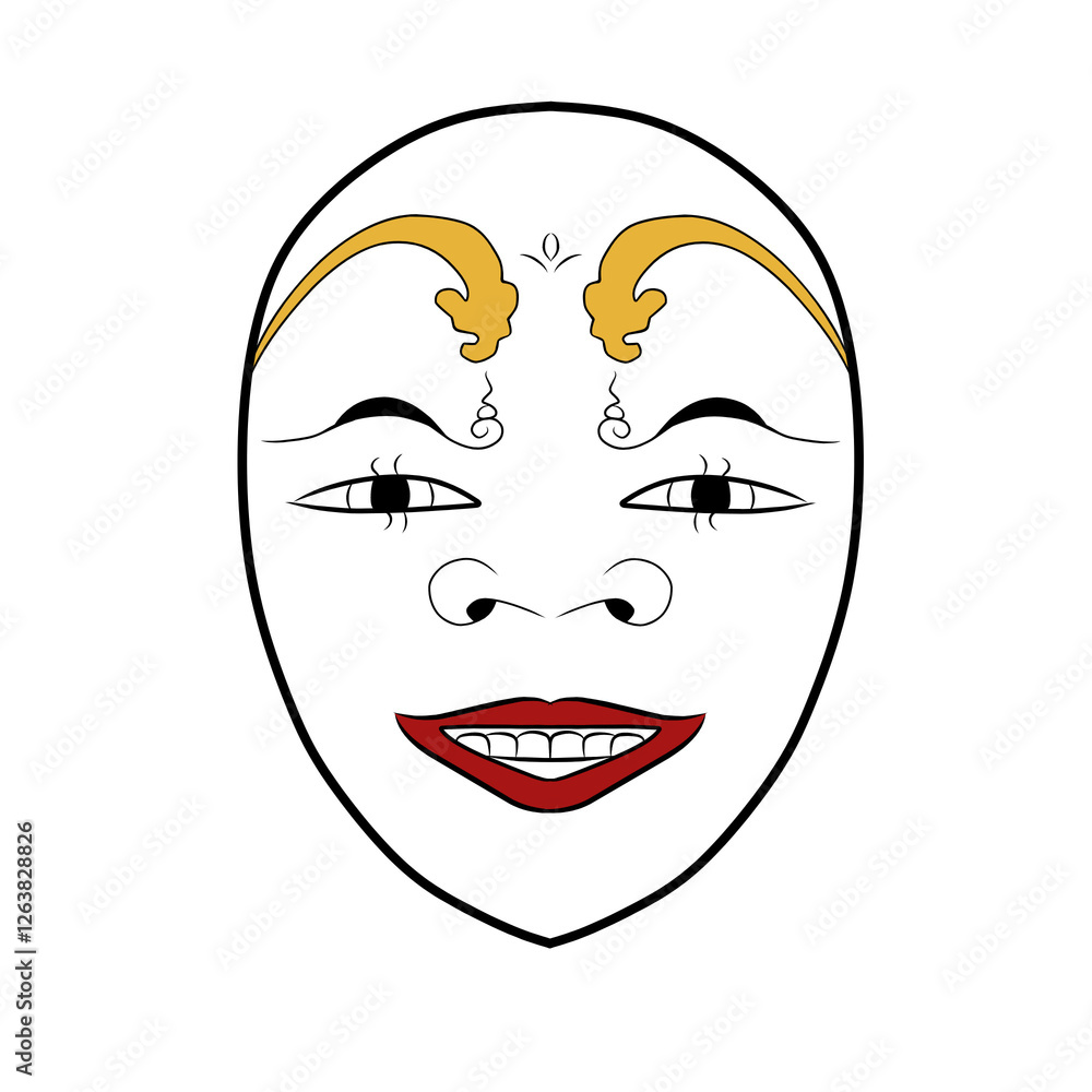 Obraz premium indonesian topeng, mask