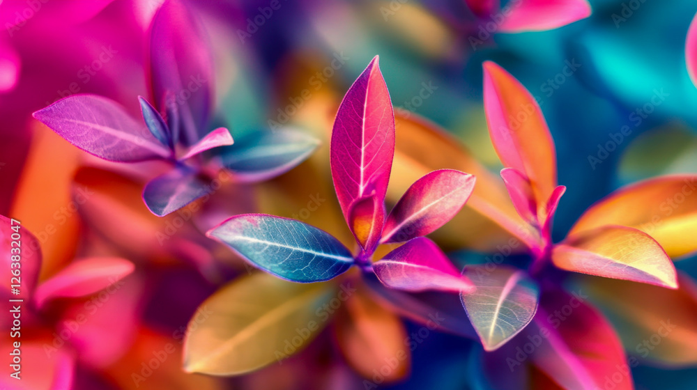 Vivid Leaf Cluster: Vibrant Colors, Nature's Glow Vivid Leaf Cluster: Vibrant Colors, Nature's Glow