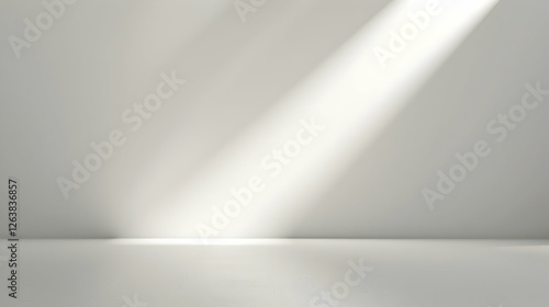 Wallpaper Mural Minimalist interior space with soft light beam illuminating a clean surface, ideal for artistic displays Torontodigital.ca