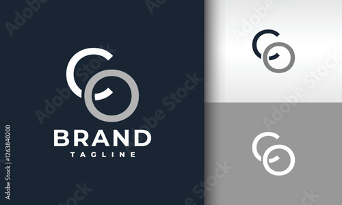 monogram letter CO logo