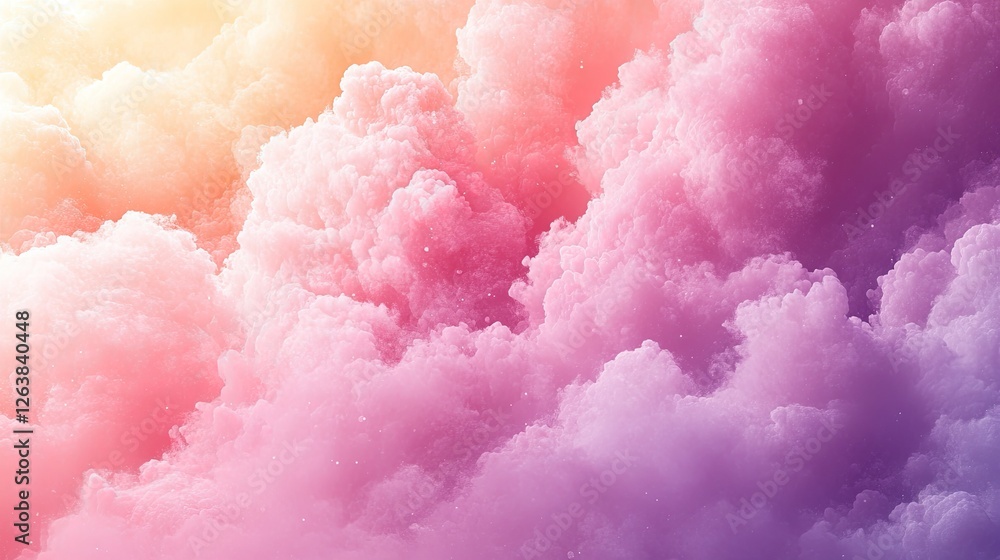 Fototapeta premium Abstract Colorful Cloudscape, vibrant sky, fantasy, background, print, graphic design, wallpaper, poster use