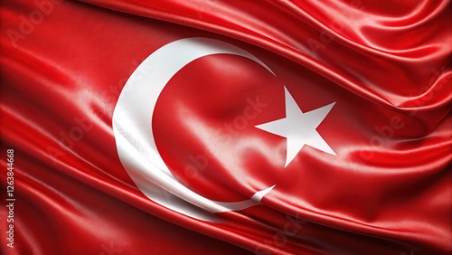 30 Agustos Zafer Bayrami Realistic Turkish Flag Background photo