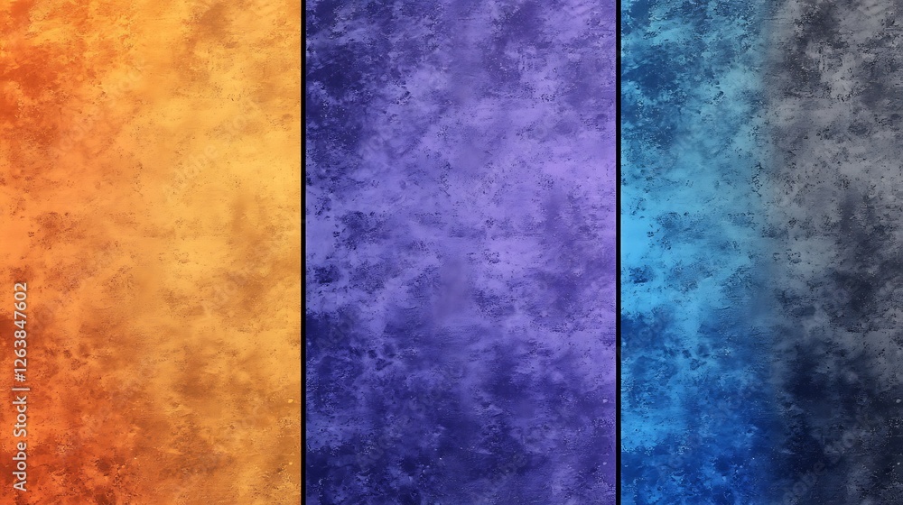 Digital Painting: Abstract Textured Backgrounds in Orange, Purple, and Blue Hues AI Generated Digital Painting: Abstract Textured Backgrounds in Orange, Purple, and Blue Hues AI Generated