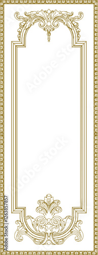 vector illustration sketch design of decorative ornaments gypsum for classic home interior 