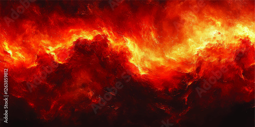 Stunning Abstract Vector Art with Fiery Red and Yellow Texture – Flammable Blaze Illustration for Dynamic Backgrounds and Design Projects