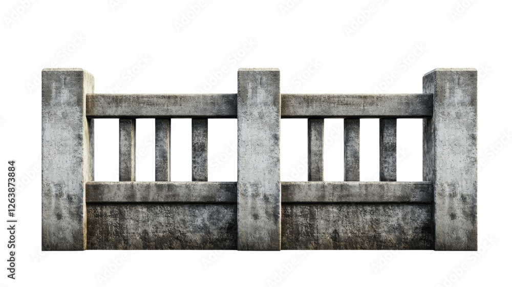 Old Concrete Barrier with Textured Finish for Urban Landscape Settings Old Concrete Barrier with Textured Finish for Urban Landscape Settings
