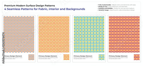 Abstract Minimalist Pattern Collection for Designers