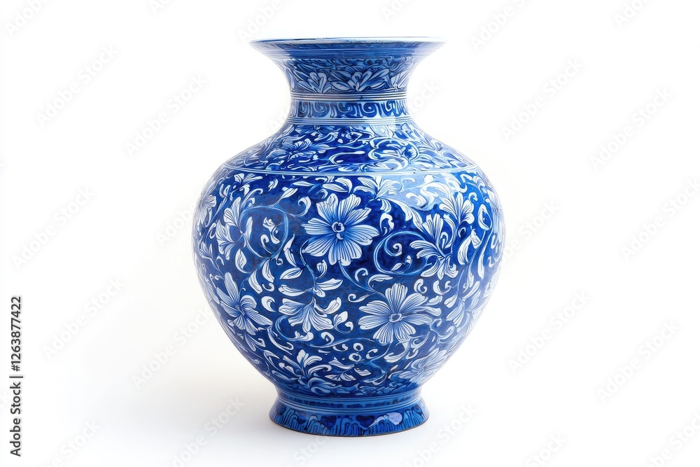 Elegant Blue and White Floral Vase with Intricate Patterns Ideal for Home Decor, Table Centerpiece, and Artistic Display Elegant Blue and White Floral Vase with Intricate Patterns Ideal for Home Decor, Table Centerpiece, and Artistic Display