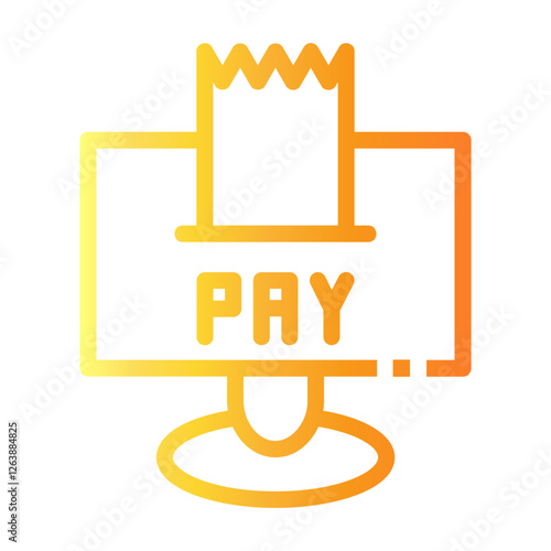 payment method Line Gradient Icon