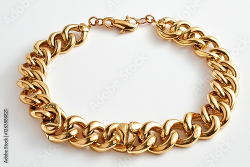 Wallpaper Mural Elegant Gold Chain Bracelet with Polished Links and Secure Clasp, Perfect for Fashion Accessories and Everyday Wear Torontodigital.ca