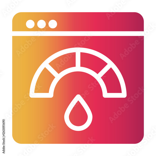 speed test Gradient icon