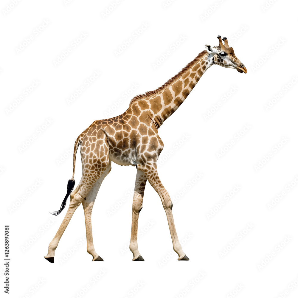 Obraz premium giraffe isolated on white