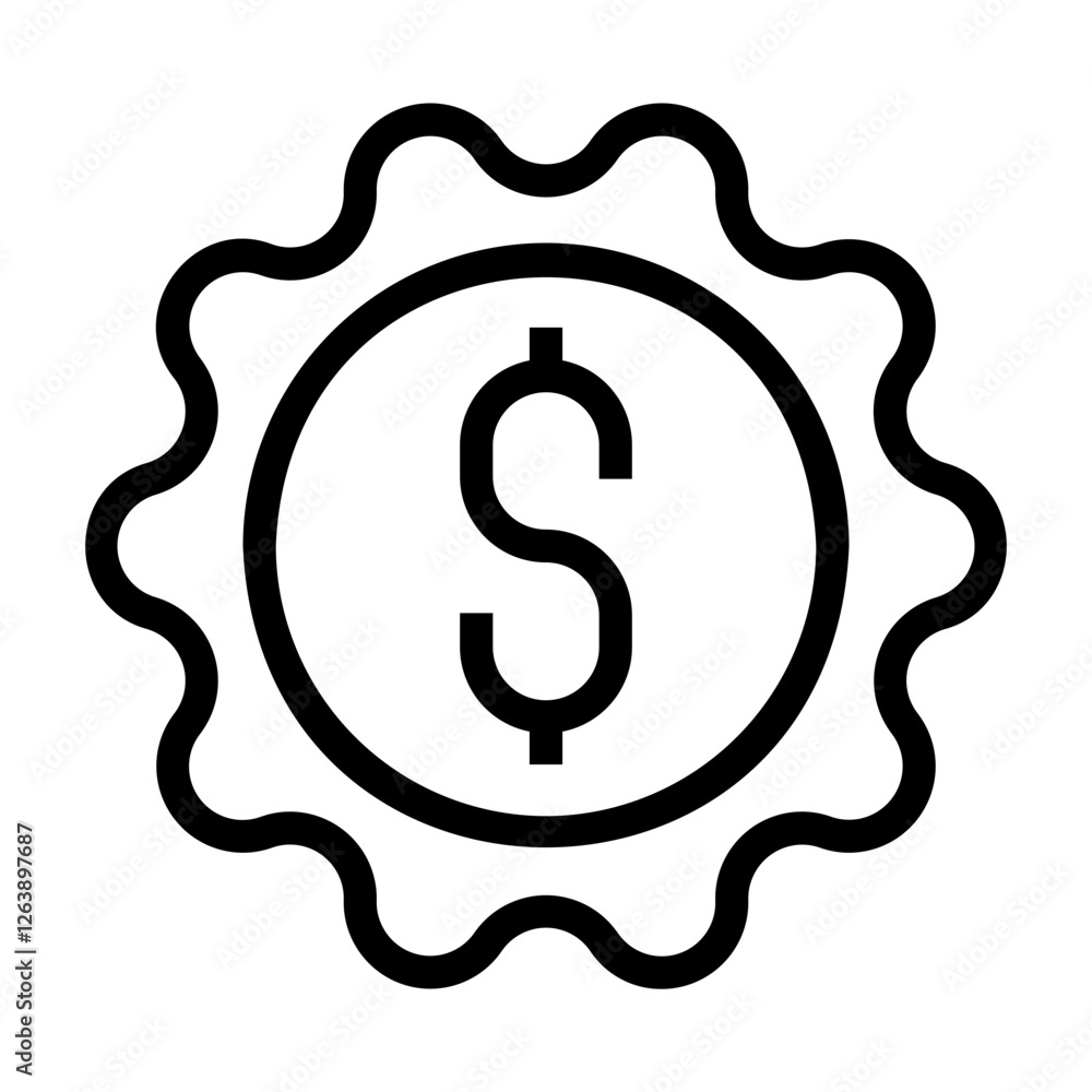 sale Line Icon