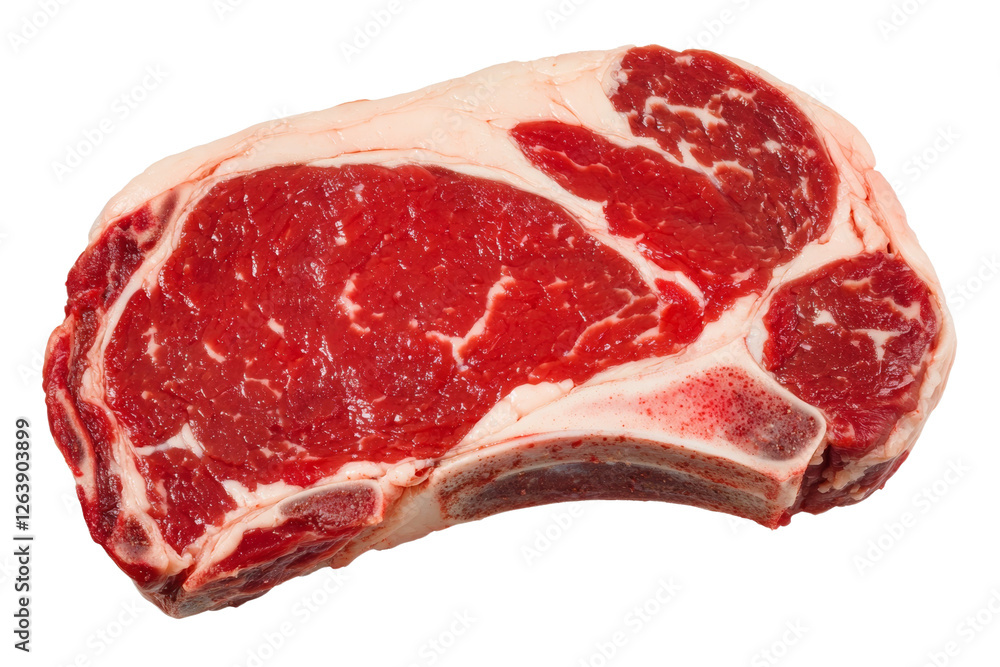 Piece of meat is shown with a lot of blood on it Piece of meat is shown with a lot of blood on it