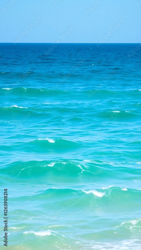 Fototapeta premium blue sea and blue sky