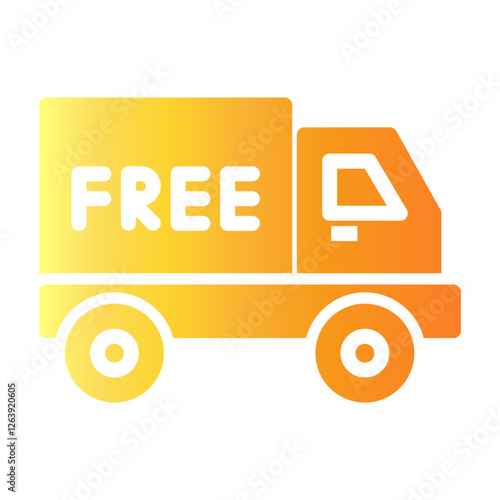 free delivery Gradient icon