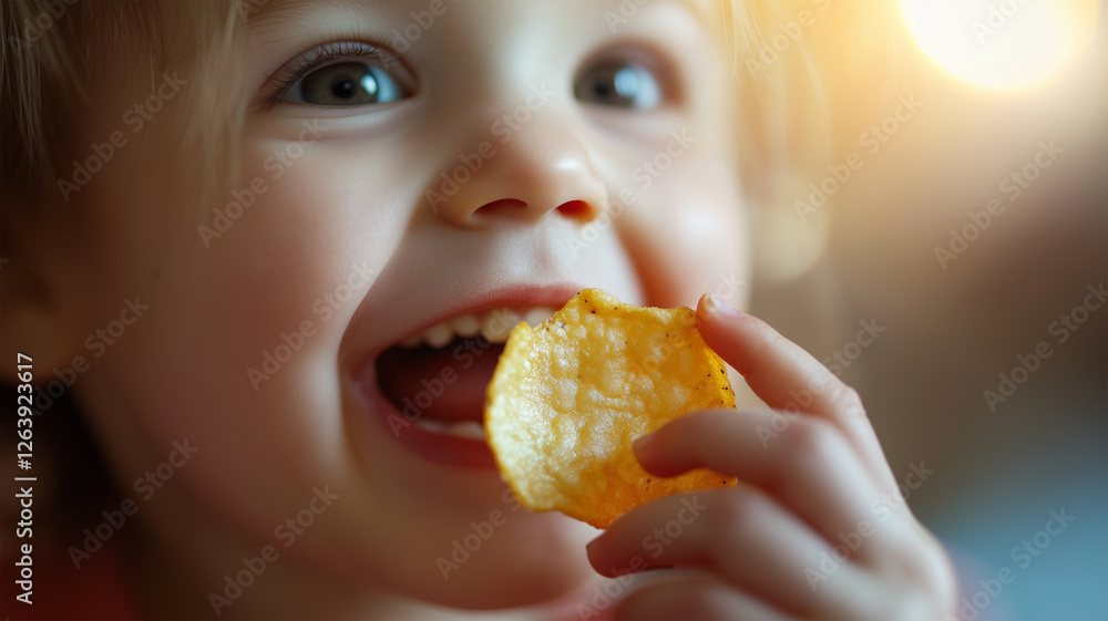 サクサクの幸せ 子どもが笑顔で楽しむポテトチップス サクサクの幸せ 子どもが笑顔で楽しむポテトチップス