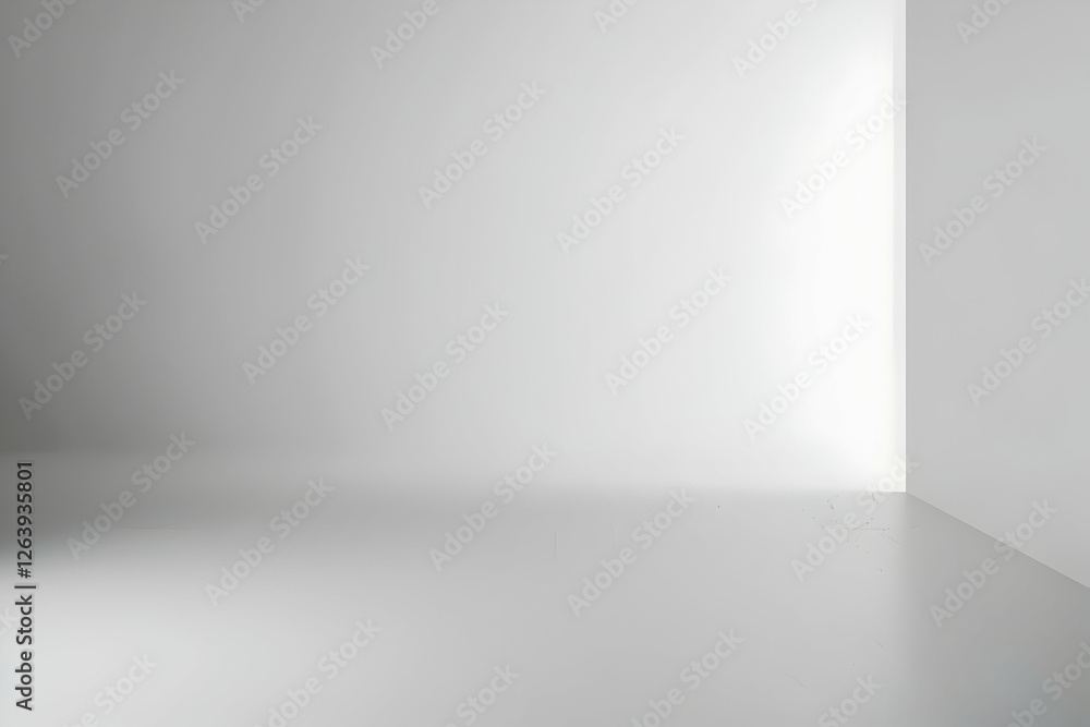 Minimalist interior space with soft lighting, showcasing clean lines and empty corners for design use Minimalist interior space with soft lighting, showcasing clean lines and empty corners for design use