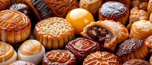Assorted mooncakes, autumn festival treat