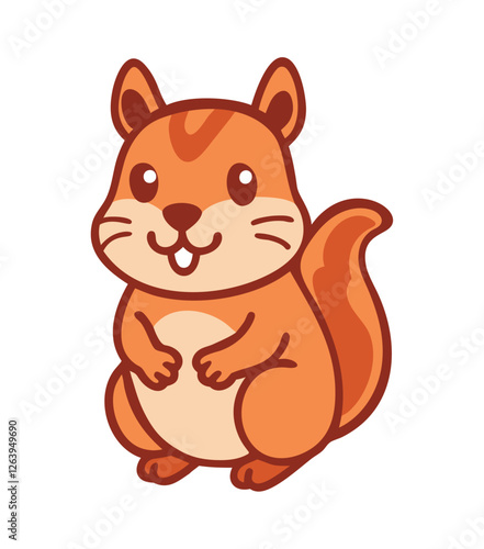 Forest animal squirrel icon