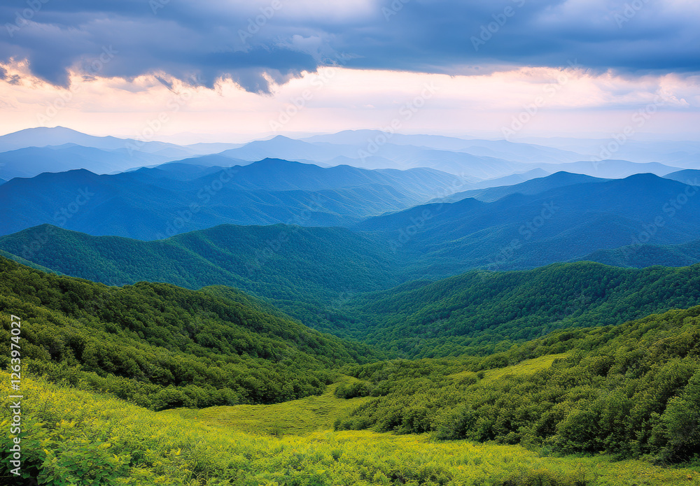 Experience the tranquil beauty of the Smoky Mountains, where layered peaks meet lush greenery. Experience the tranquil beauty of the Smoky Mountains, where layered peaks meet lush greenery.