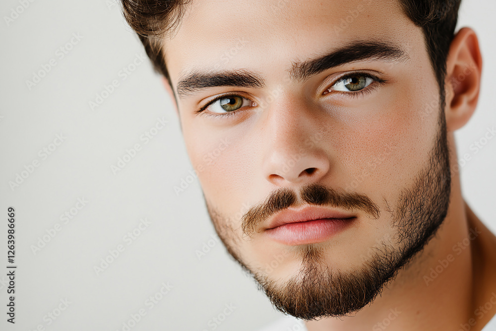 Man portrait on white background Man portrait on white background