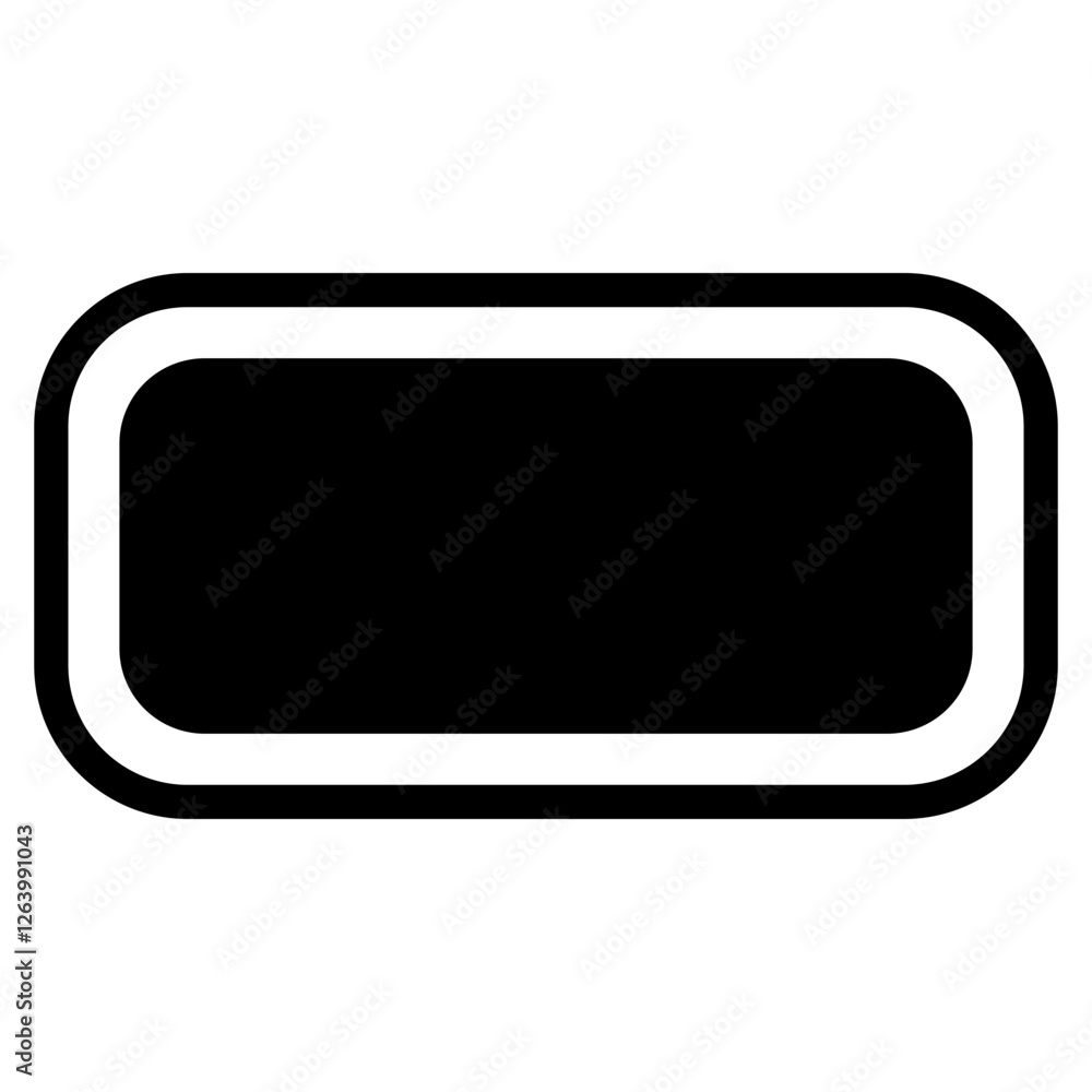 Stylish Black Graphic Rectangle Icon Design Stylish Black Graphic Rectangle Icon Design