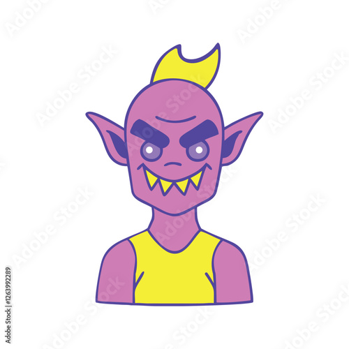 fantasy goblin with mischievous grin