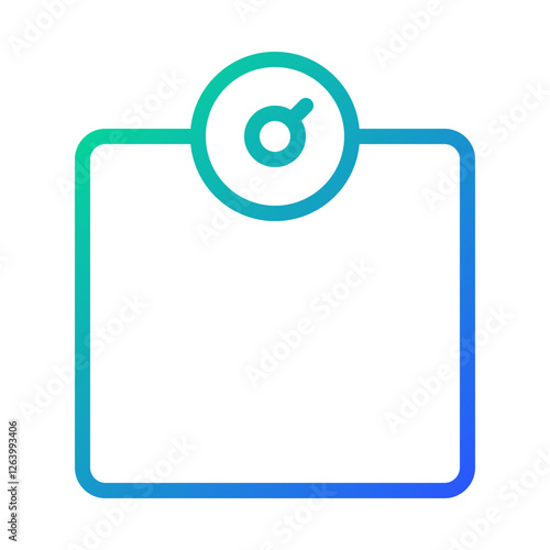 Digital Weight Scale Icon - Gradient Design