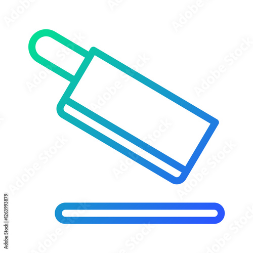 Abstract gradient razor over hair illustration