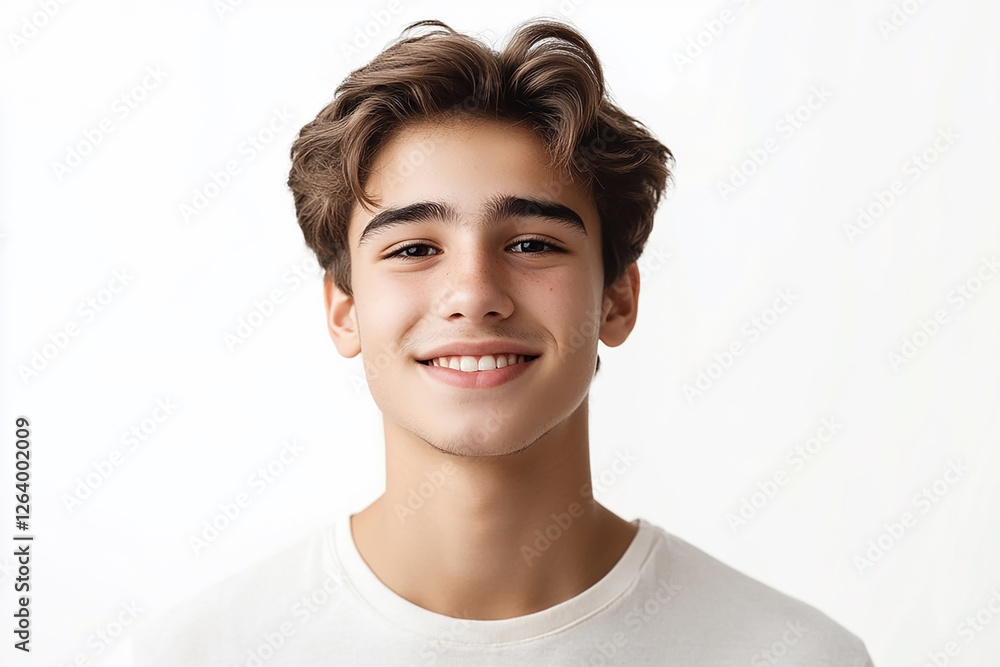 Man portrait on white background Man portrait on white background