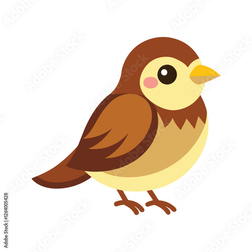 Sparrow bird  vector illustration icon