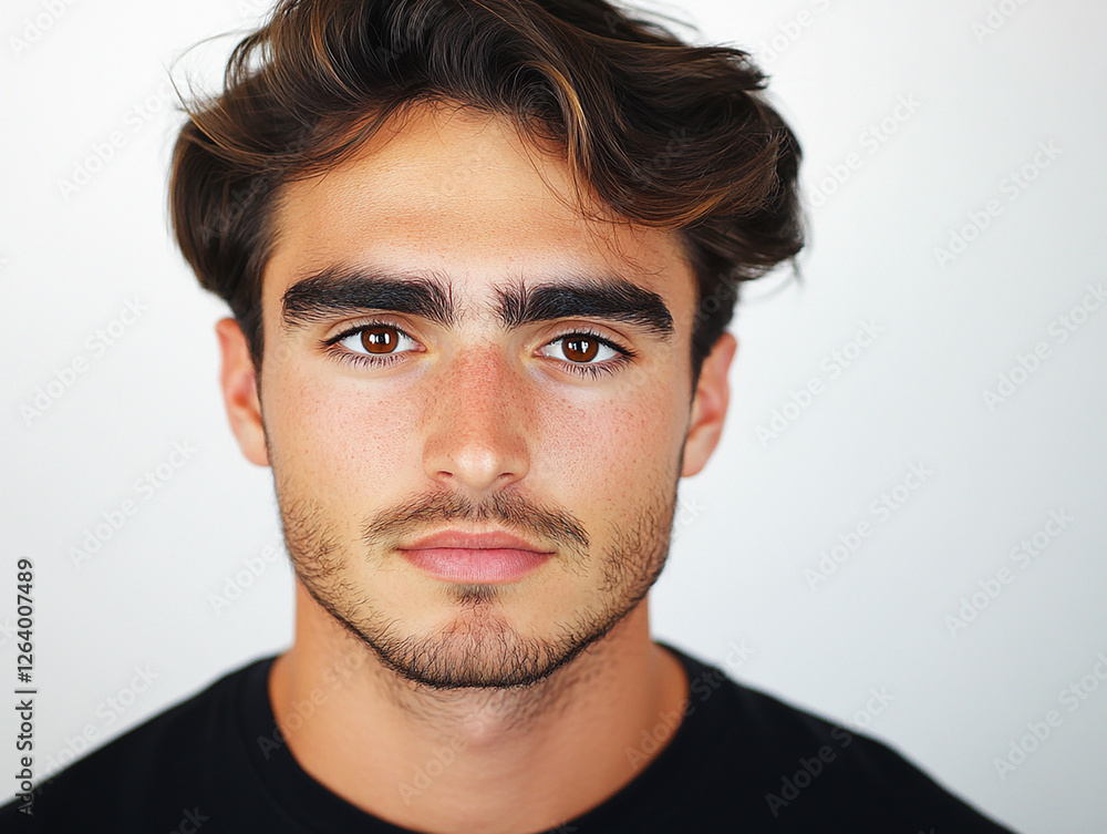 Man portrait on white background Man portrait on white background