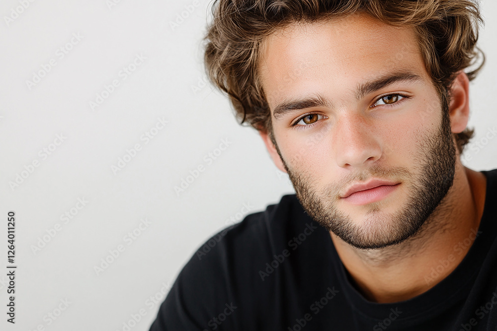 Man portrait on white background Man portrait on white background
