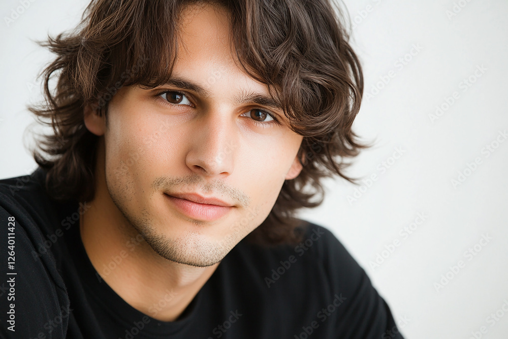 Man portrait on white background Man portrait on white background