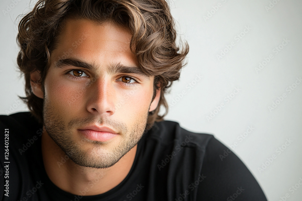 Man portrait on white background Man portrait on white background