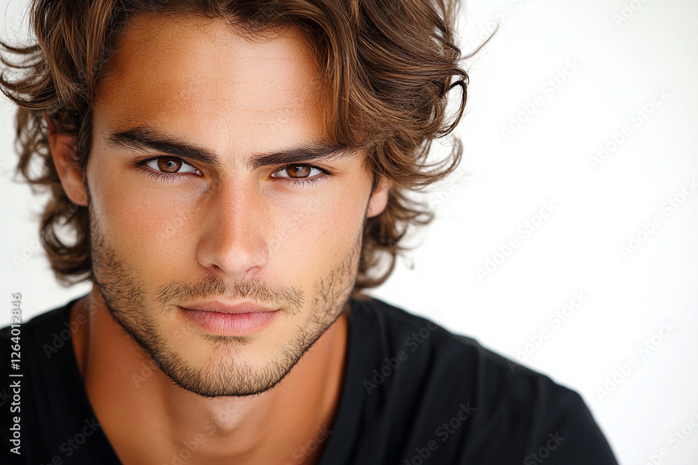 Man portrait on white background Man portrait on white background