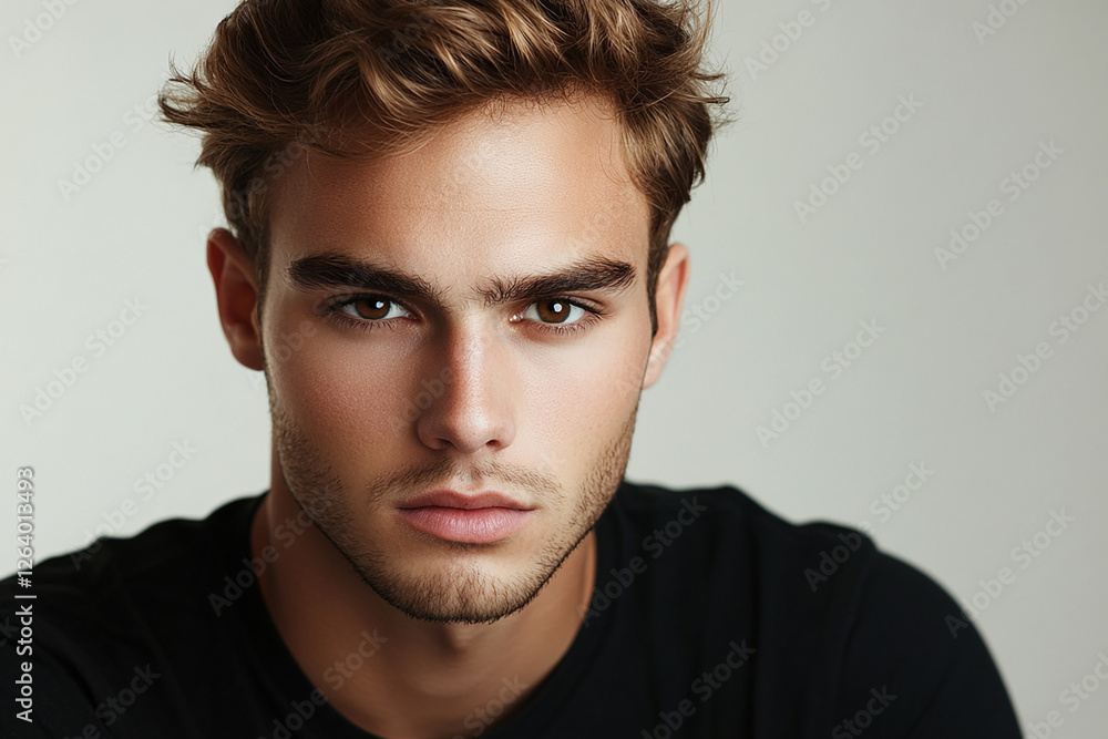 Man portrait on white background Man portrait on white background