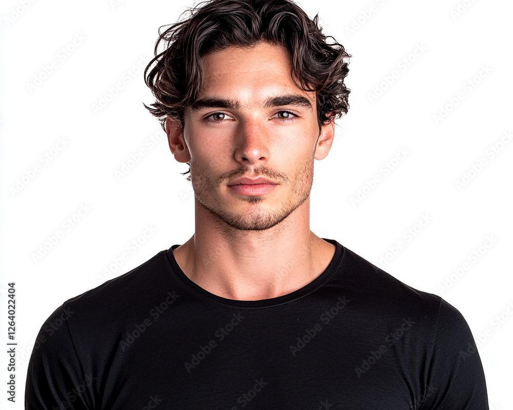 Man portrait on white background Man portrait on white background