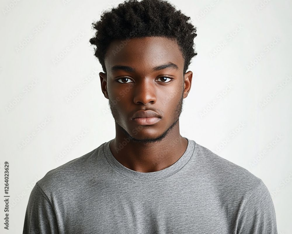 Man portrait on white background Man portrait on white background