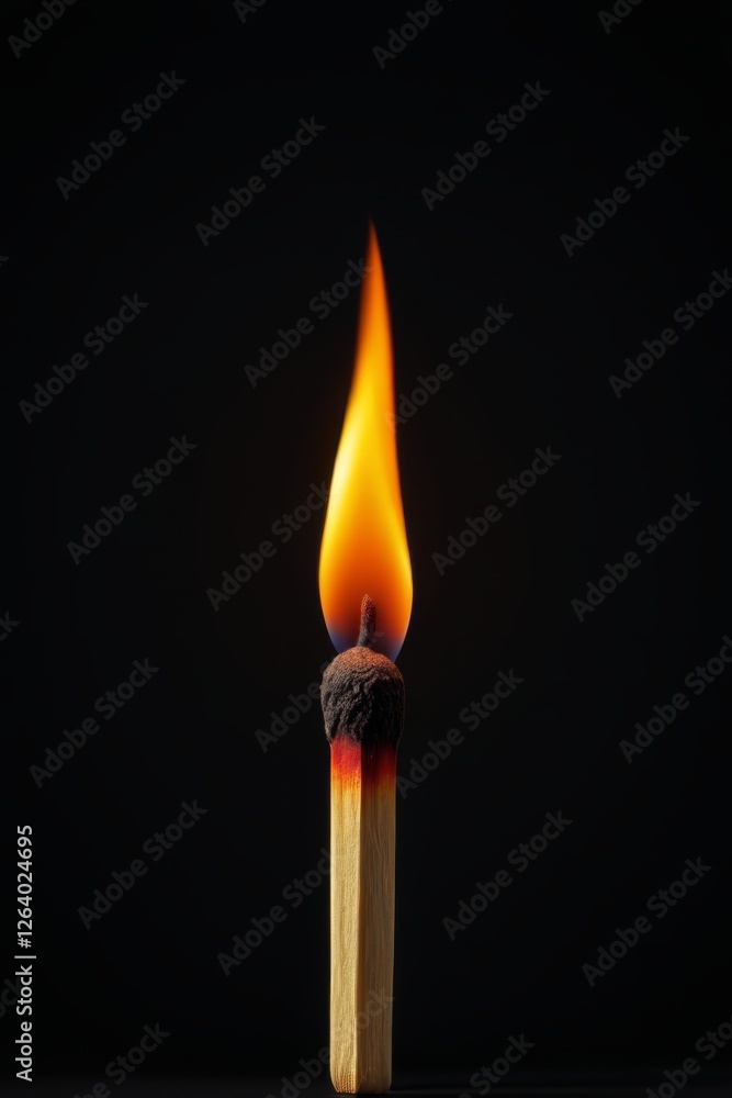 a close up of a matchstick with a lit match on it a close up of a matchstick with a lit match on it