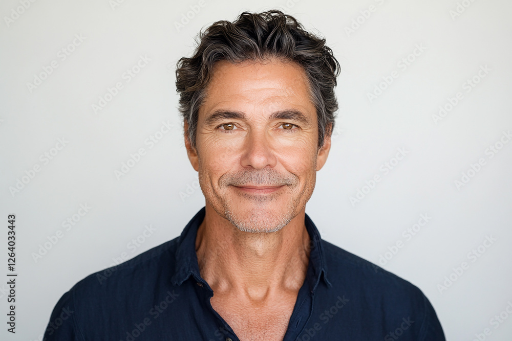 Man portrait on white background Man portrait on white background